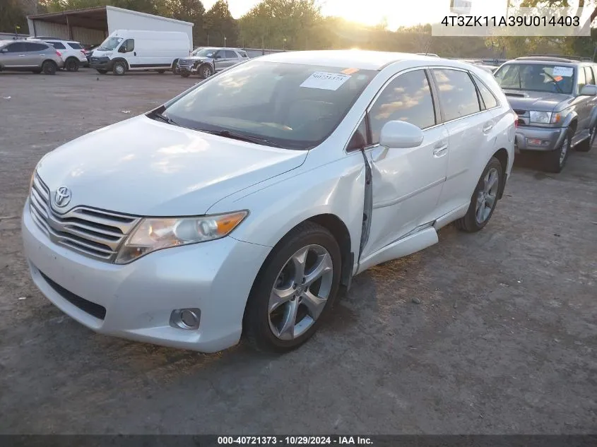 2009 Toyota Venza Base V6 VIN: 4T3ZK11A39U014403 Lot: 40721373