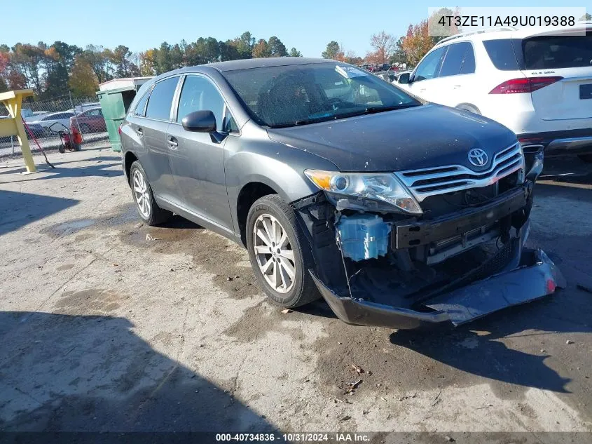 2009 Toyota Venza VIN: 4T3ZE11A49U019388 Lot: 40734836