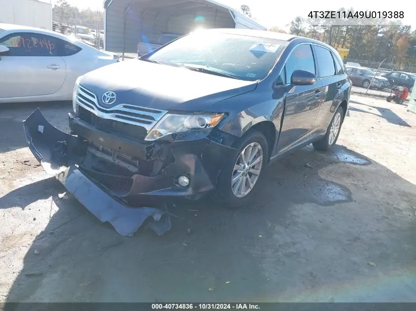 2009 Toyota Venza VIN: 4T3ZE11A49U019388 Lot: 40734836