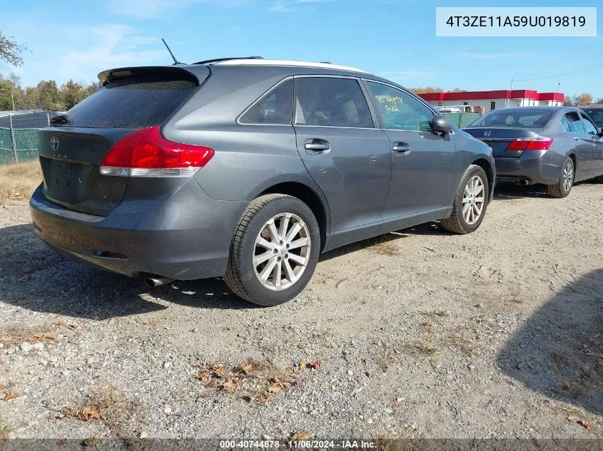 2009 Toyota Venza VIN: 4T3ZE11A59U019819 Lot: 40744878