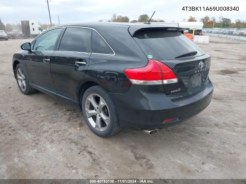 2009 Toyota Venza VIN: 4T3BK11A69U008340 Lot: 40753138