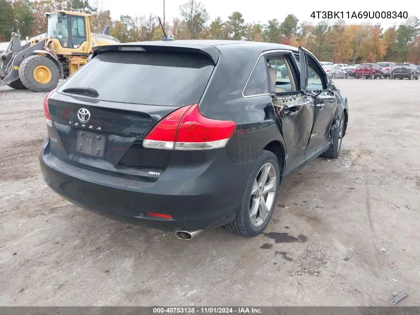 2009 Toyota Venza VIN: 4T3BK11A69U008340 Lot: 40753138