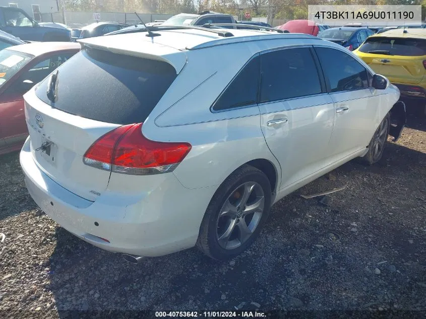 2009 Toyota Venza Base V6 VIN: 4T3BK11A69U011190 Lot: 40753642