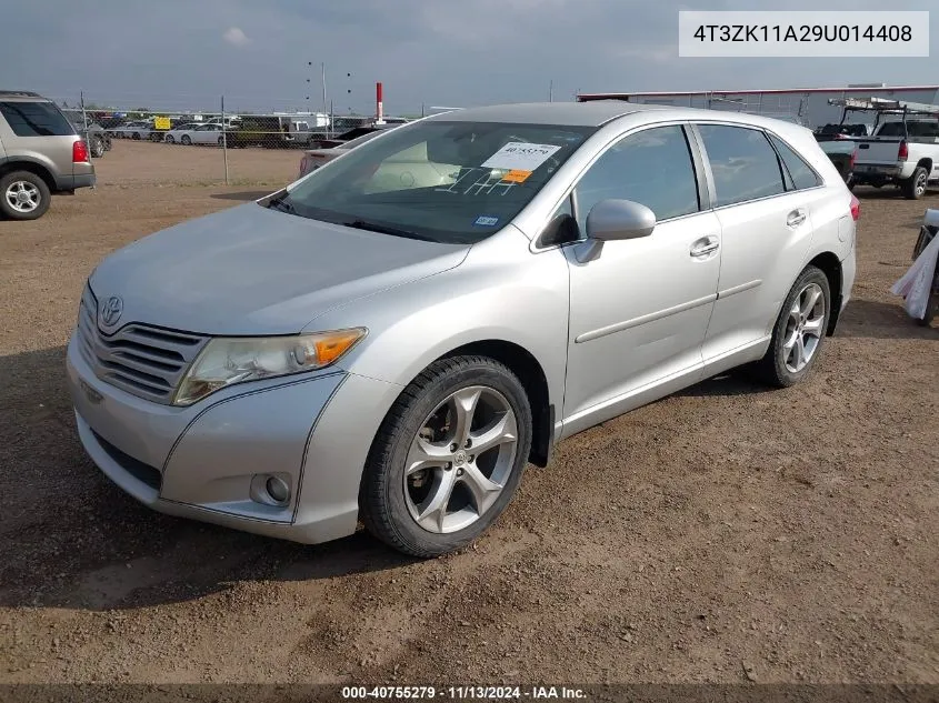 2009 Toyota Venza Base V6 VIN: 4T3ZK11A29U014408 Lot: 40755279