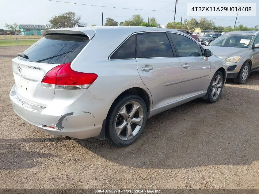 2009 Toyota Venza Base V6 VIN: 4T3ZK11A29U014408 Lot: 40755279