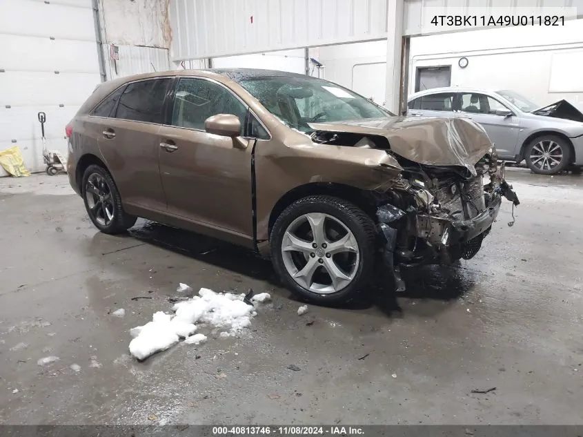 2009 Toyota Venza VIN: 4T3BK11A49U011821 Lot: 40813746