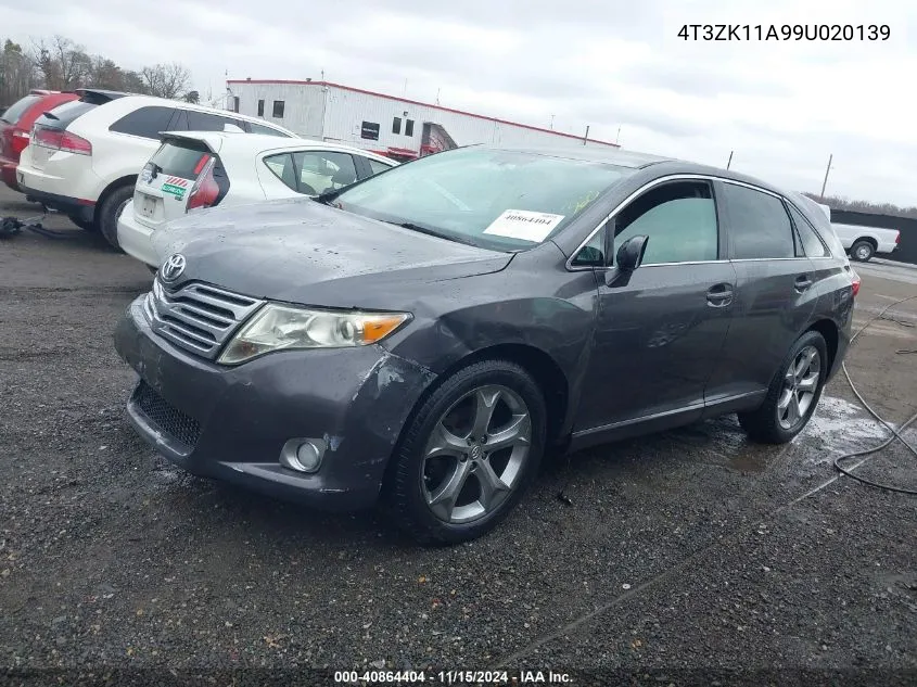 2009 Toyota Venza Base V6 VIN: 4T3ZK11A99U020139 Lot: 40864404