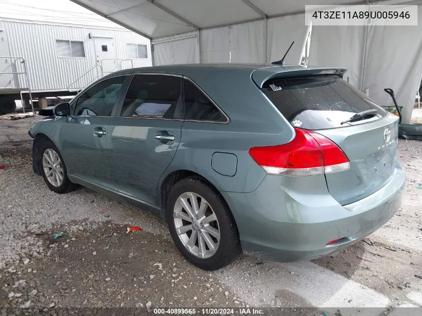 2009 Toyota Venza VIN: 4T3ZE11A89U005946 Lot: 40899565