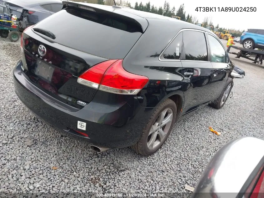 2009 Toyota Venza Base V6 VIN: 4T3BK11A89U024250 Lot: 40919166