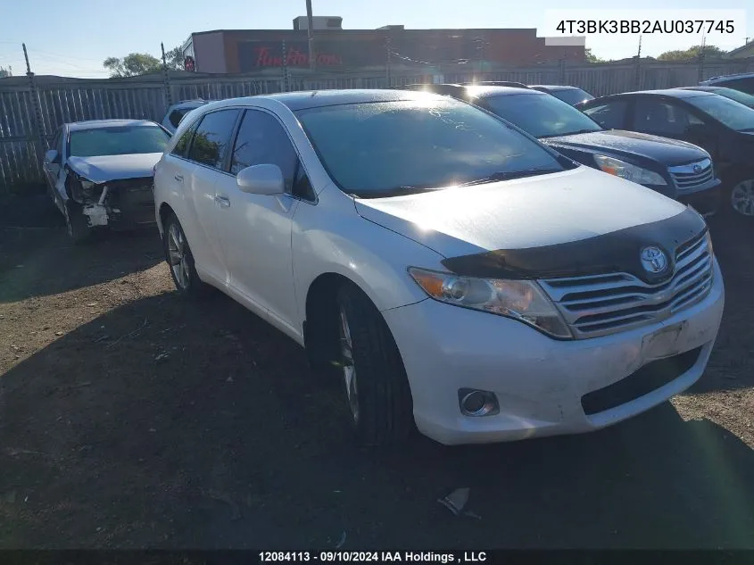 2010 Toyota Venza VIN: 4T3BK3BB2AU037745 Lot: 12084113