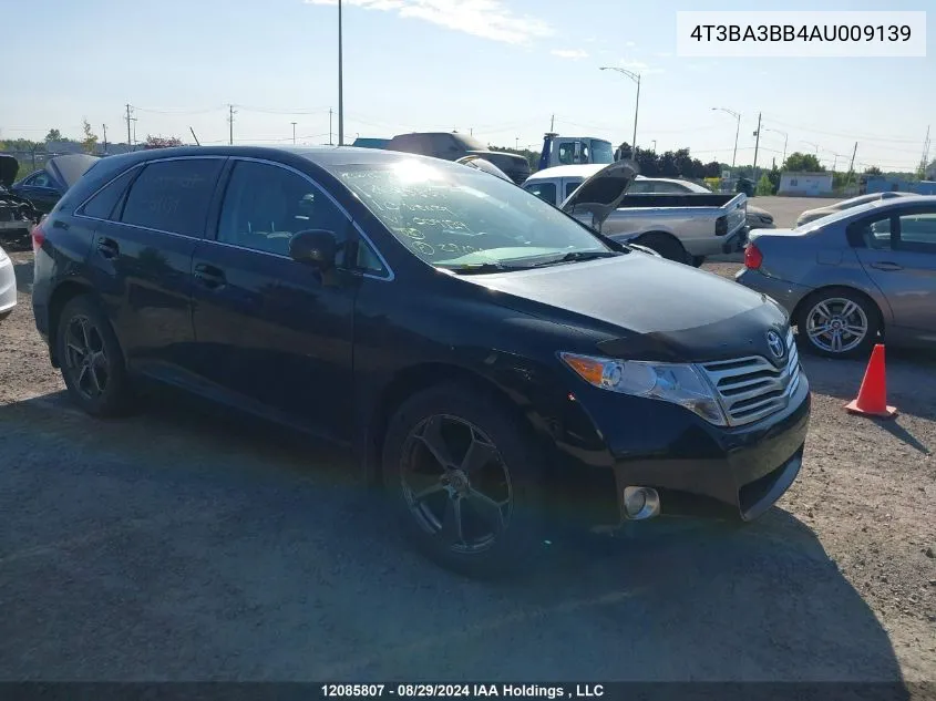 2010 Toyota Venza VIN: 4T3BA3BB4AU009139 Lot: 12085807