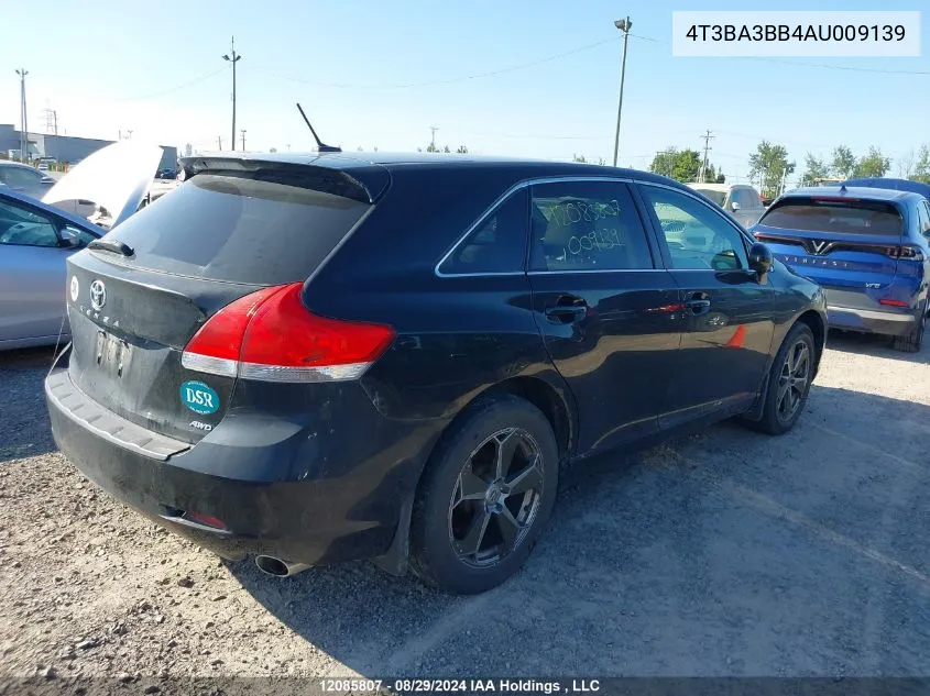 2010 Toyota Venza VIN: 4T3BA3BB4AU009139 Lot: 12085807