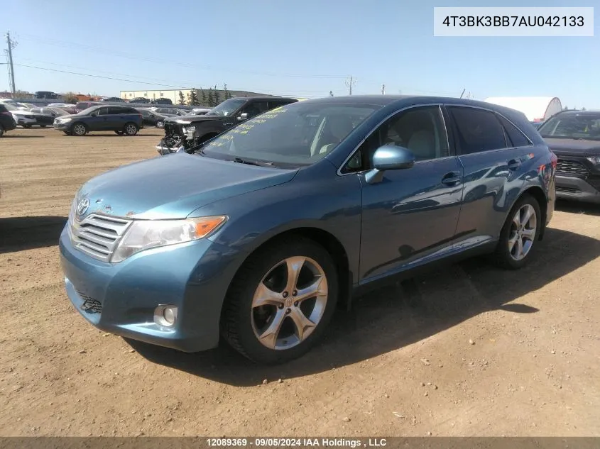 2010 Toyota Venza Base V6 VIN: 4T3BK3BB7AU042133 Lot: 12089369