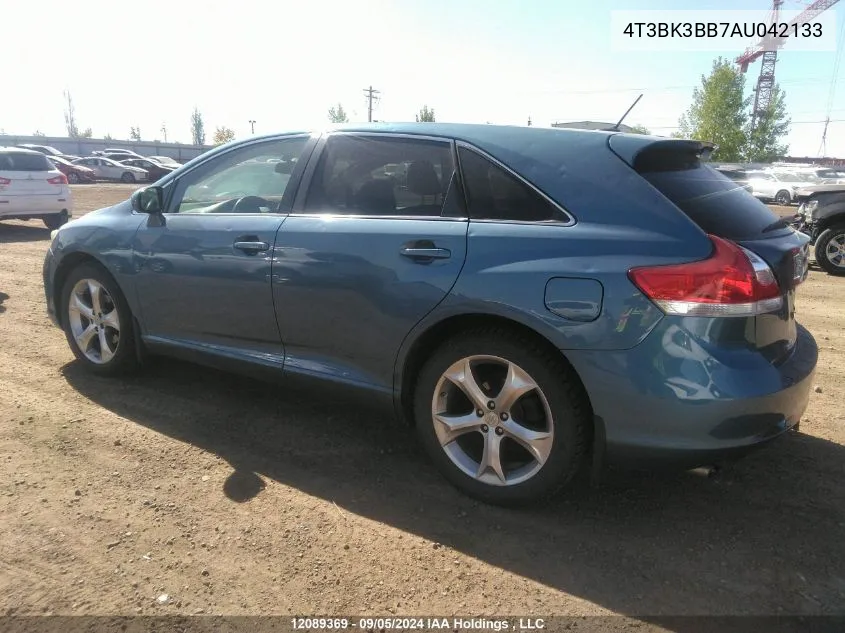 2010 Toyota Venza Base V6 VIN: 4T3BK3BB7AU042133 Lot: 12089369