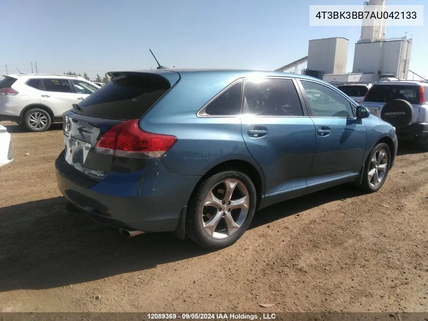 2010 Toyota Venza Base V6 VIN: 4T3BK3BB7AU042133 Lot: 12089369