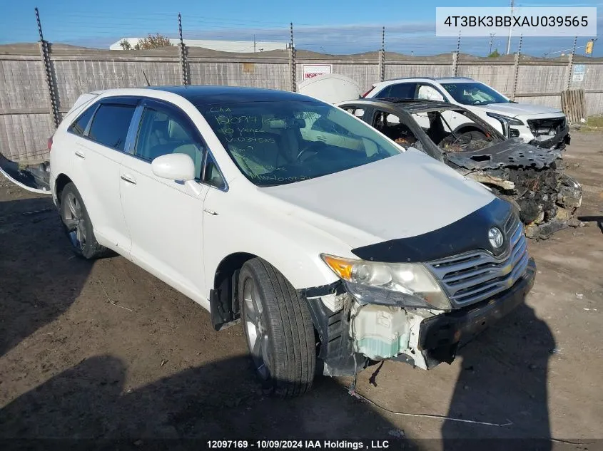 2010 Toyota Venza VIN: 4T3BK3BBXAU039565 Lot: 12097169