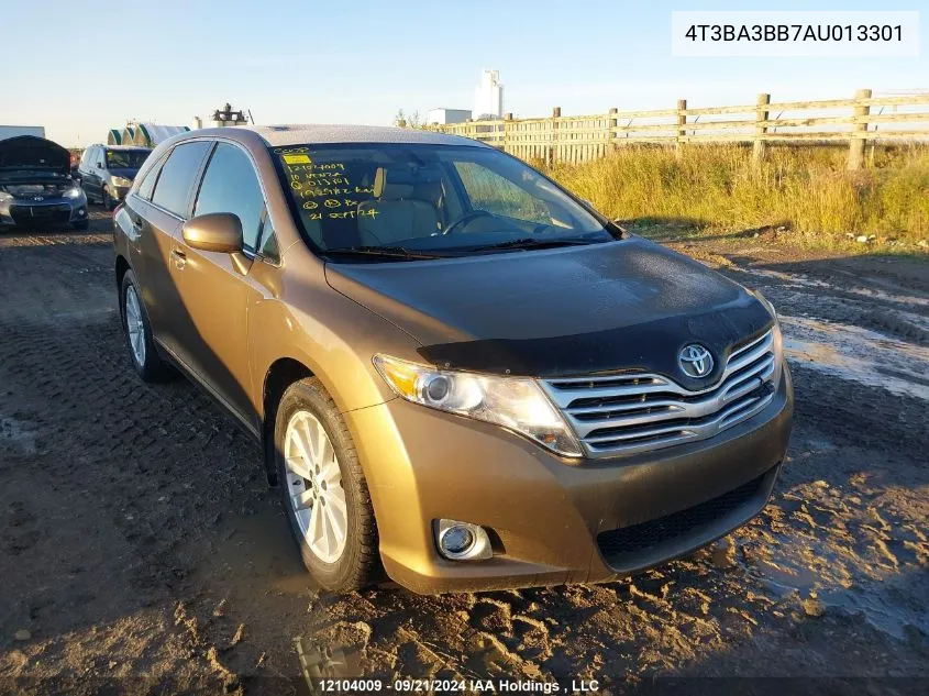 2010 Toyota Venza VIN: 4T3BA3BB7AU013301 Lot: 12104009