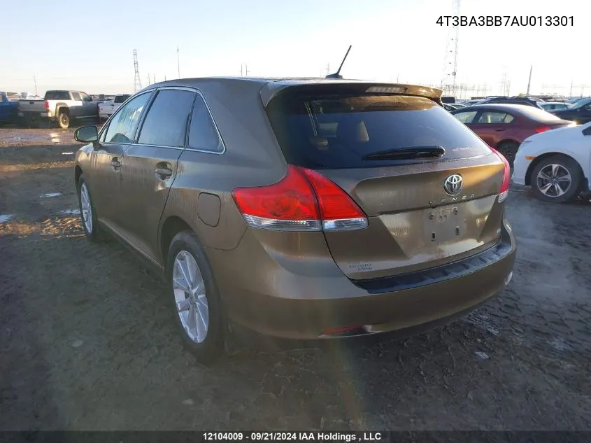 2010 Toyota Venza VIN: 4T3BA3BB7AU013301 Lot: 12104009