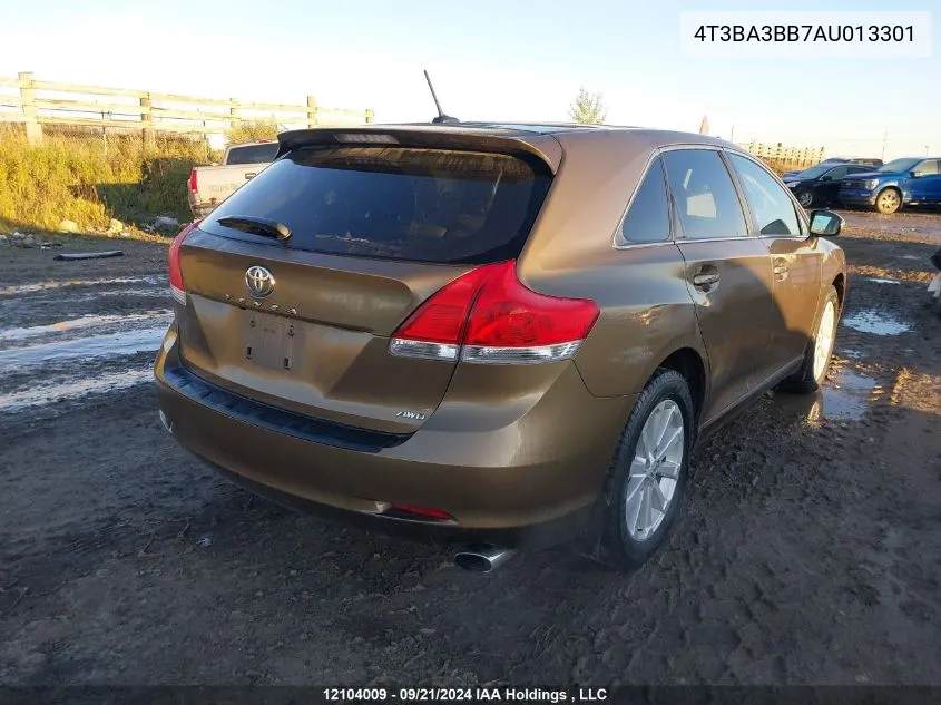 2010 Toyota Venza VIN: 4T3BA3BB7AU013301 Lot: 12104009