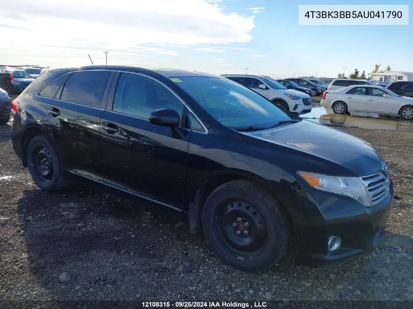 2010 Toyota Venza VIN: 4T3BK3BB5AU041790 Lot: 12108315