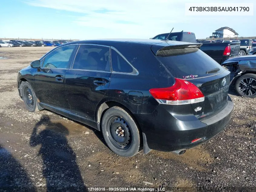 2010 Toyota Venza VIN: 4T3BK3BB5AU041790 Lot: 12108315