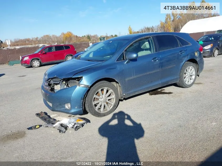 2010 Toyota Venza VIN: 4T3BA3BB9AU014661 Lot: 12132422