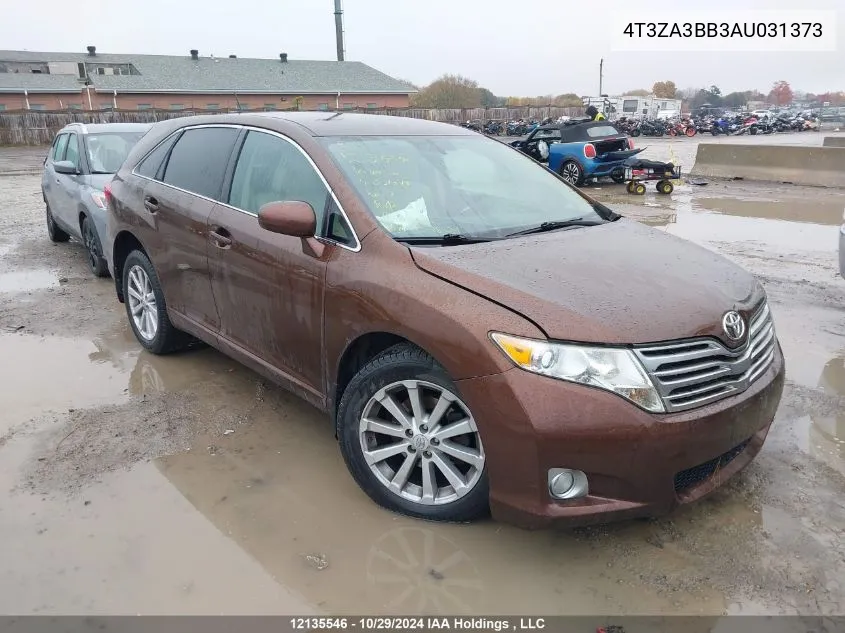 2010 Toyota Venza VIN: 4T3ZA3BB3AU031373 Lot: 12135546