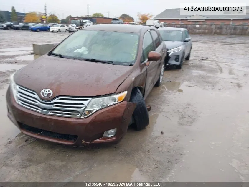 2010 Toyota Venza VIN: 4T3ZA3BB3AU031373 Lot: 12135546