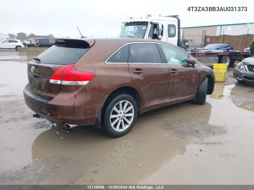 2010 Toyota Venza VIN: 4T3ZA3BB3AU031373 Lot: 12135546