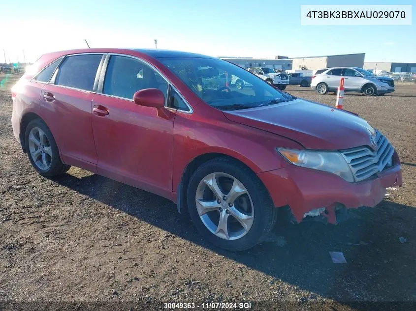 2010 Toyota Venza VIN: 4T3BK3BBXAU029070 Lot: 30049363