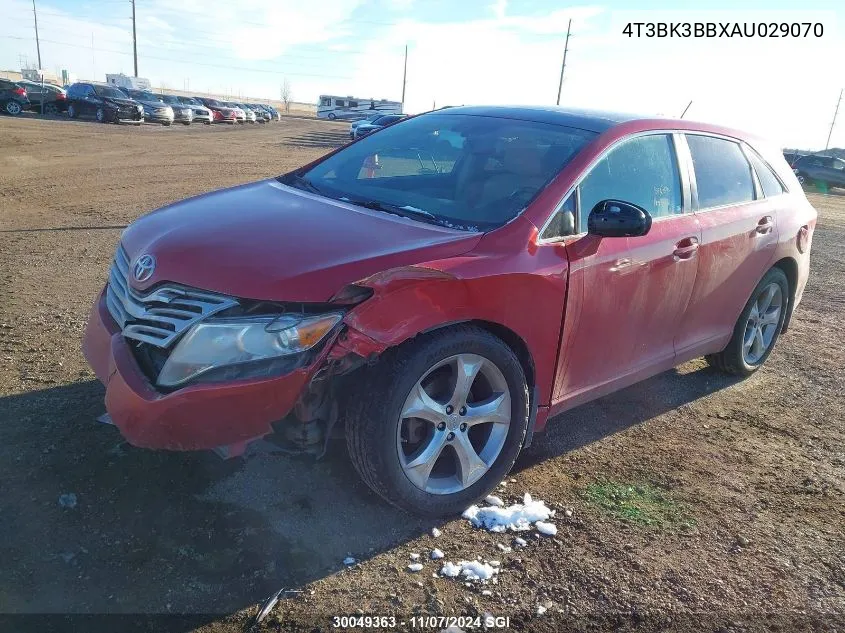 2010 Toyota Venza VIN: 4T3BK3BBXAU029070 Lot: 30049363