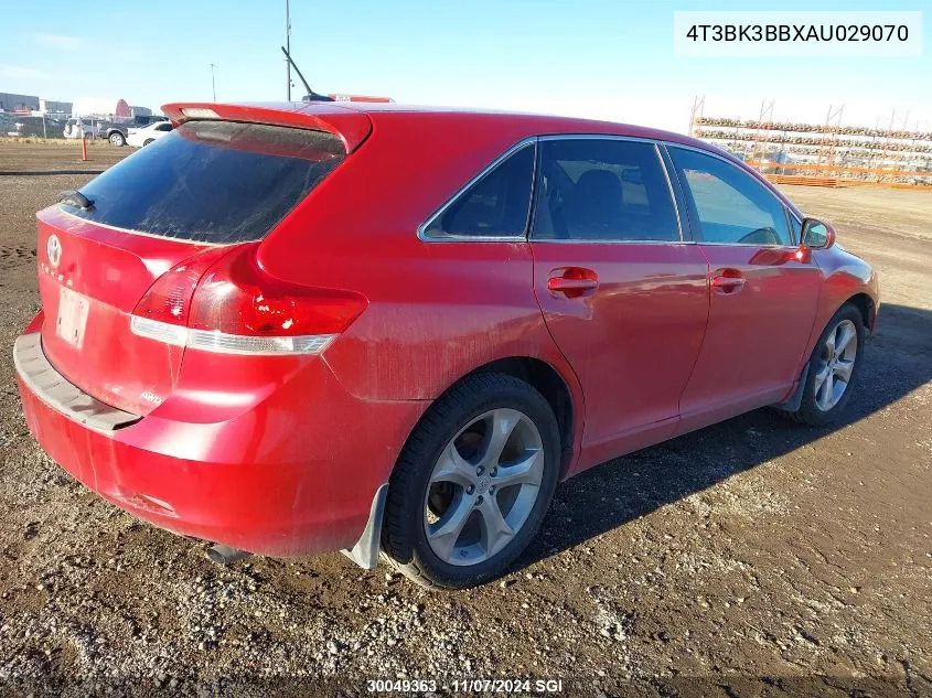 2010 Toyota Venza VIN: 4T3BK3BBXAU029070 Lot: 30049363