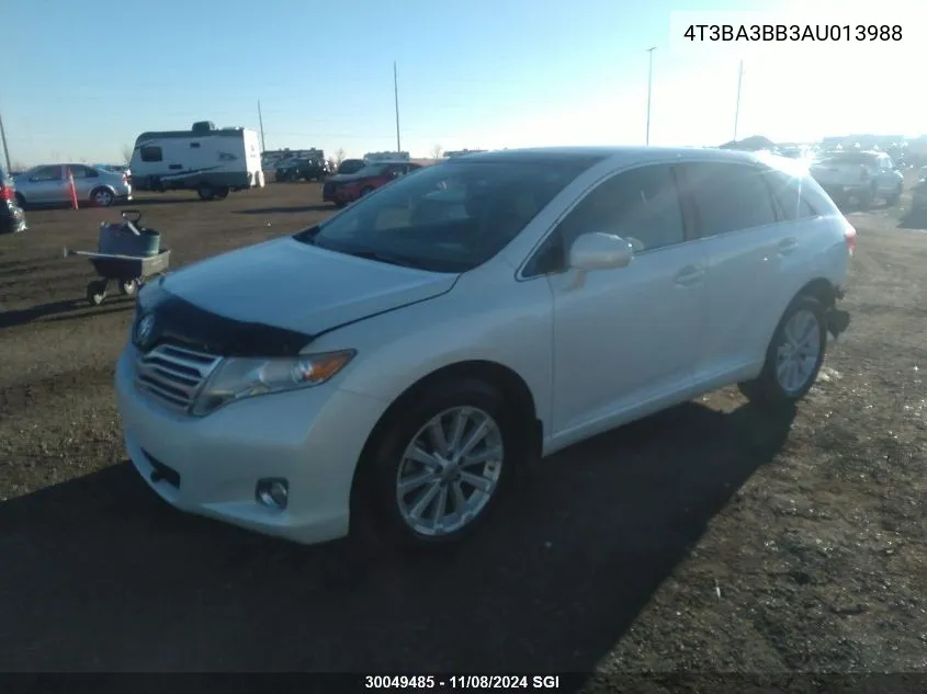 2010 Toyota Venza VIN: 4T3BA3BB3AU013988 Lot: 30049485