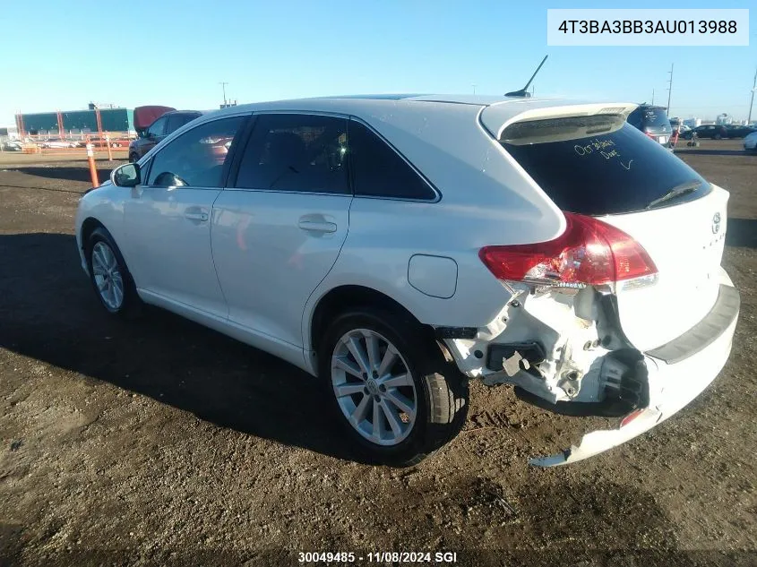 2010 Toyota Venza VIN: 4T3BA3BB3AU013988 Lot: 30049485