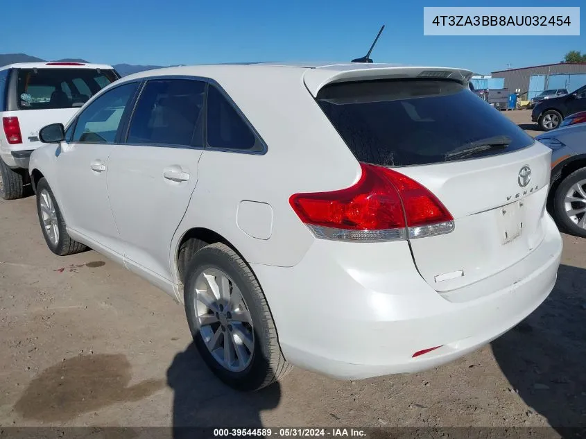 2010 Toyota Venza VIN: 4T3ZA3BB8AU032454 Lot: 39544589