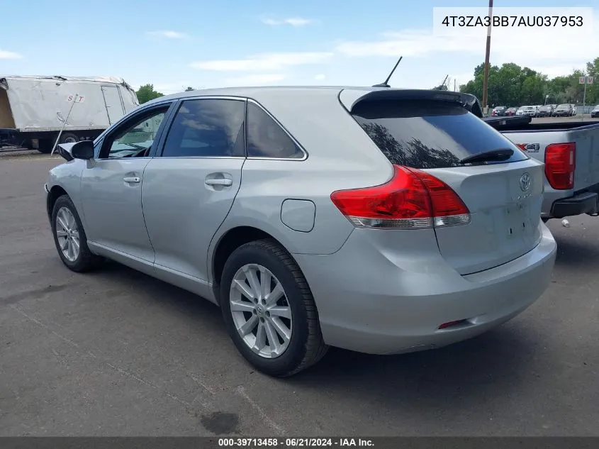 2010 Toyota Venza VIN: 4T3ZA3BB7AU037953 Lot: 39713458