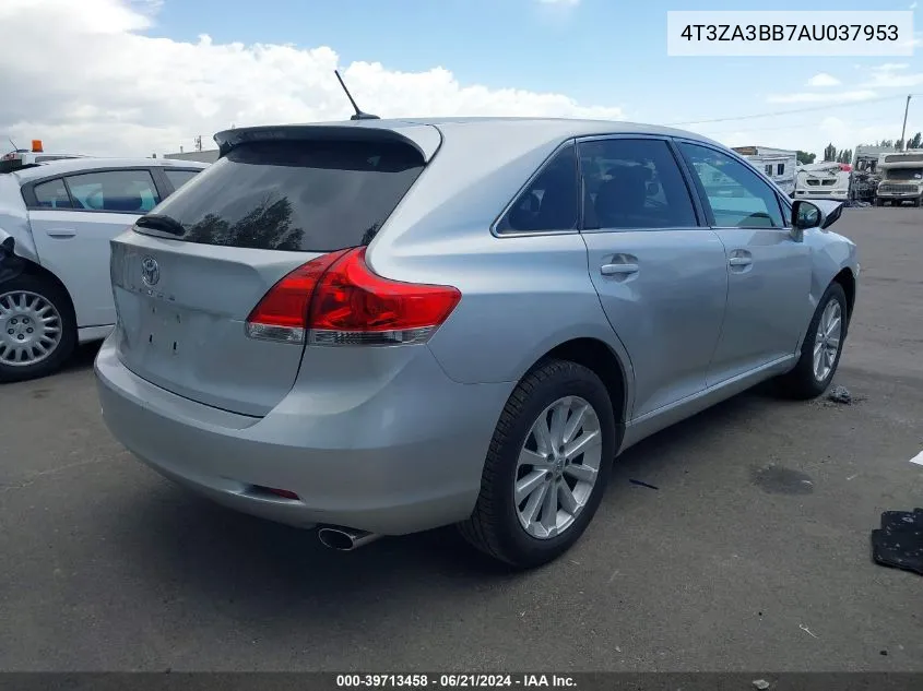 2010 Toyota Venza VIN: 4T3ZA3BB7AU037953 Lot: 39713458