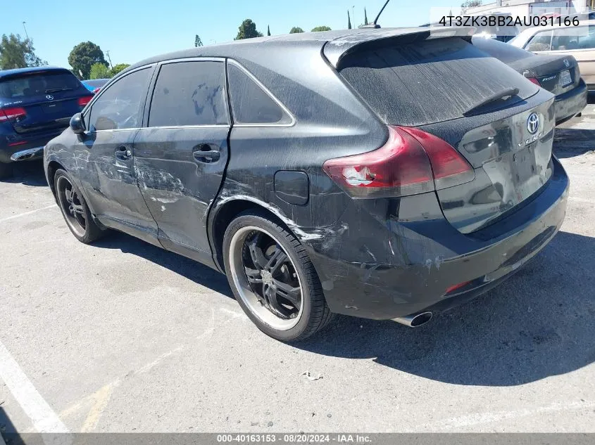 2010 Toyota Venza Base V6 VIN: 4T3ZK3BB2AU031166 Lot: 40163153