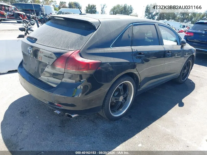 2010 Toyota Venza Base V6 VIN: 4T3ZK3BB2AU031166 Lot: 40163153