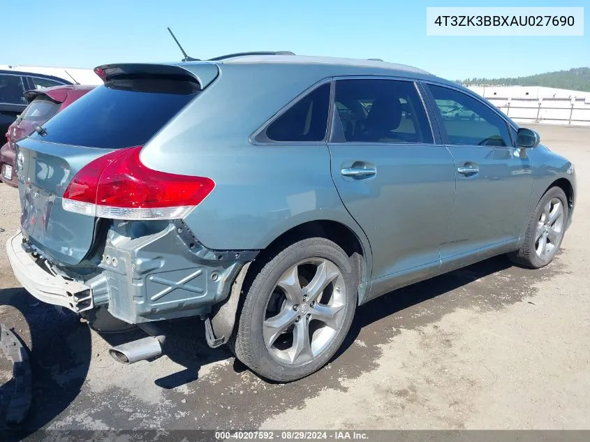 2010 Toyota Venza Base V6 VIN: 4T3ZK3BBXAU027690 Lot: 40207592