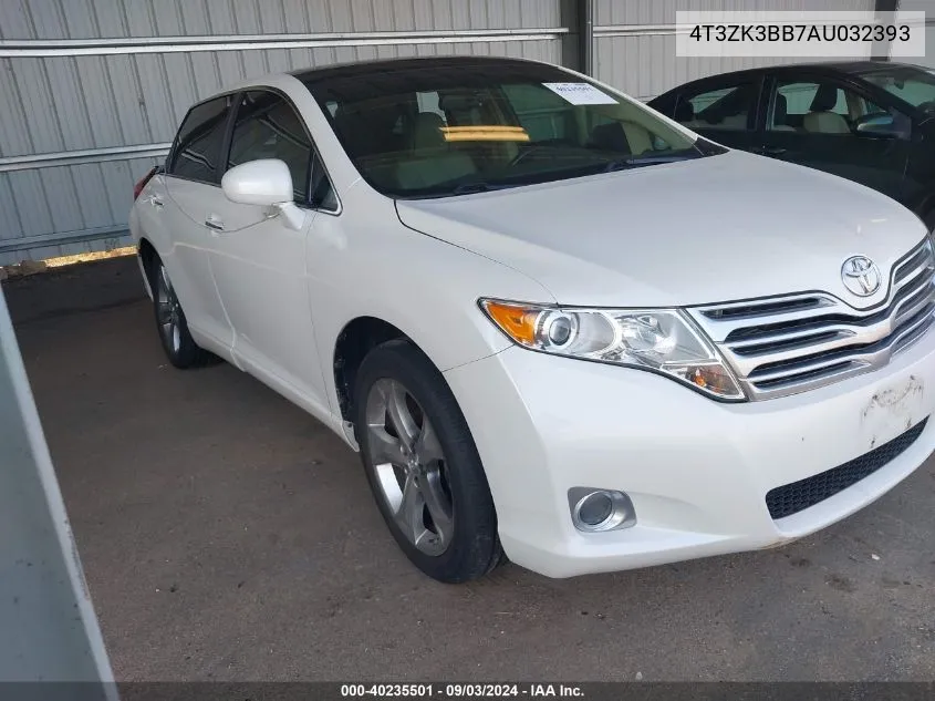 2010 Toyota Venza Base V6 VIN: 4T3ZK3BB7AU032393 Lot: 40235501