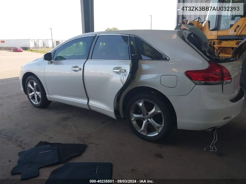 4T3ZK3BB7AU032393 2010 Toyota Venza Base V6