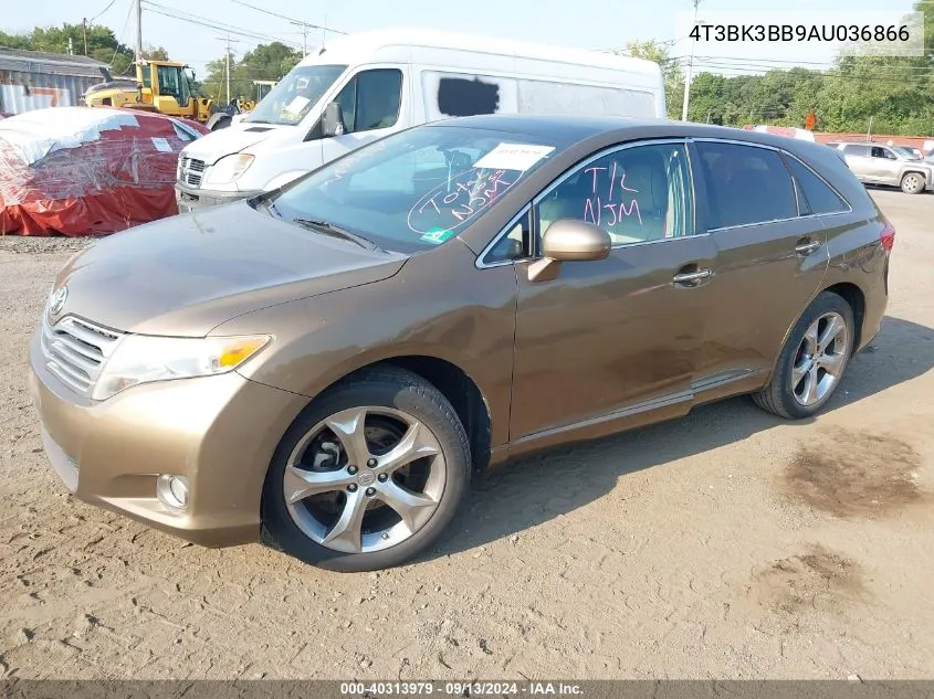 4T3BK3BB9AU036866 2010 Toyota Venza Base V6