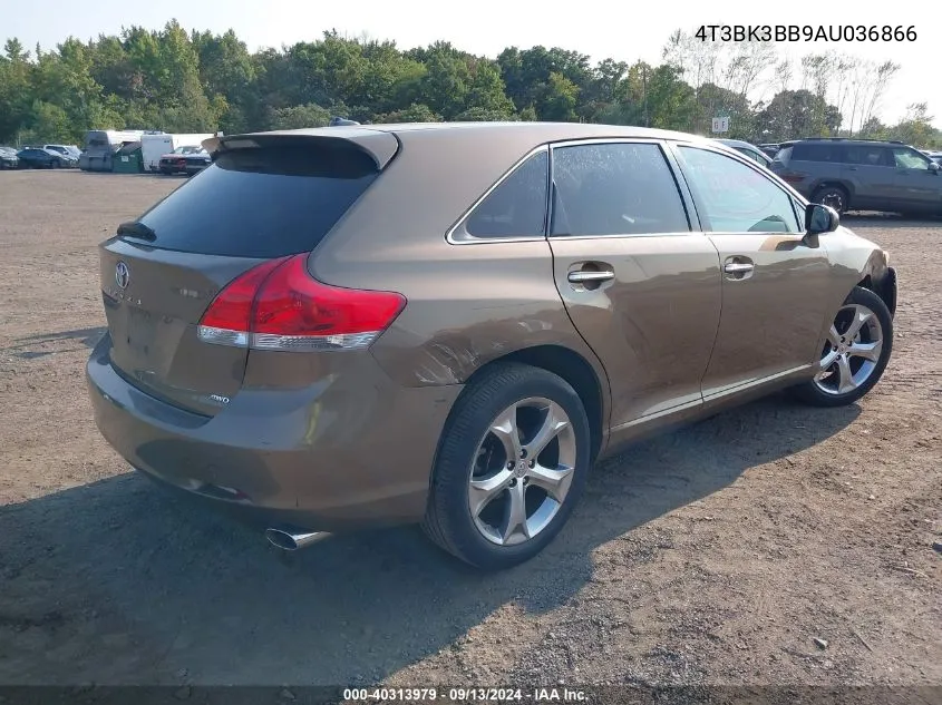 2010 Toyota Venza Base V6 VIN: 4T3BK3BB9AU036866 Lot: 40313979