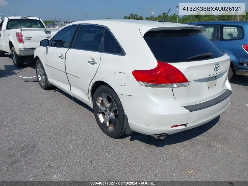 2010 Toyota Venza Base V6 VIN: 4T3ZK3BBXAU026121 Lot: 40377327