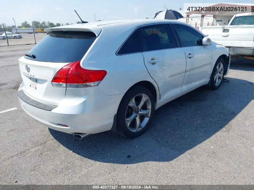 2010 Toyota Venza Base V6 VIN: 4T3ZK3BBXAU026121 Lot: 40377327