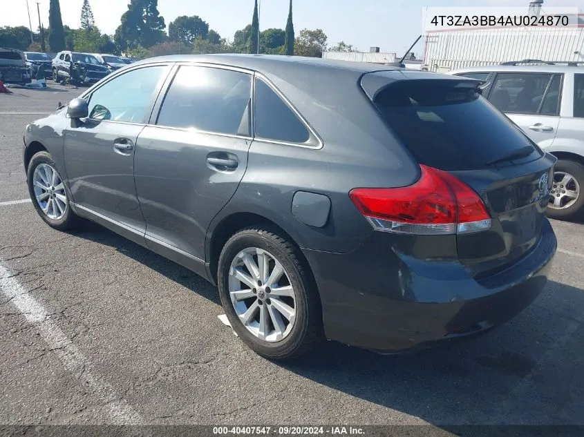 2010 Toyota Venza VIN: 4T3ZA3BB4AU024870 Lot: 40407547