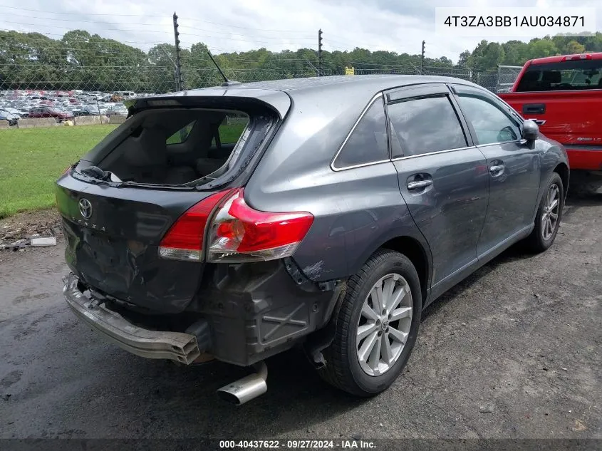 2010 Toyota Venza VIN: 4T3ZA3BB1AU034871 Lot: 40437622