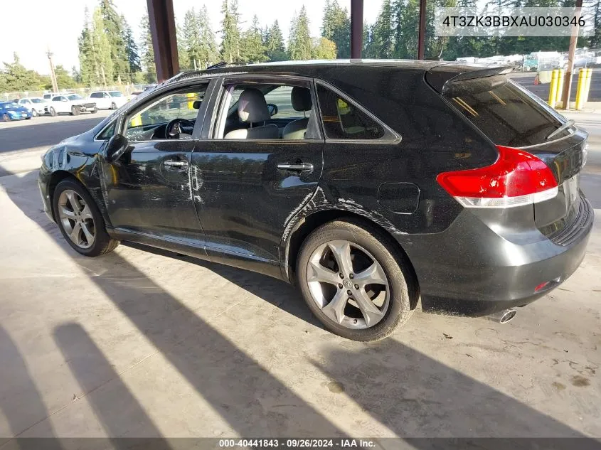 4T3ZK3BBXAU030346 2010 Toyota Venza