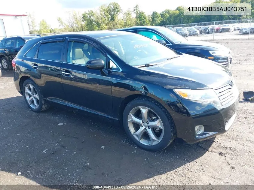 4T3BK3BB5AU043751 2010 Toyota Venza Base V6